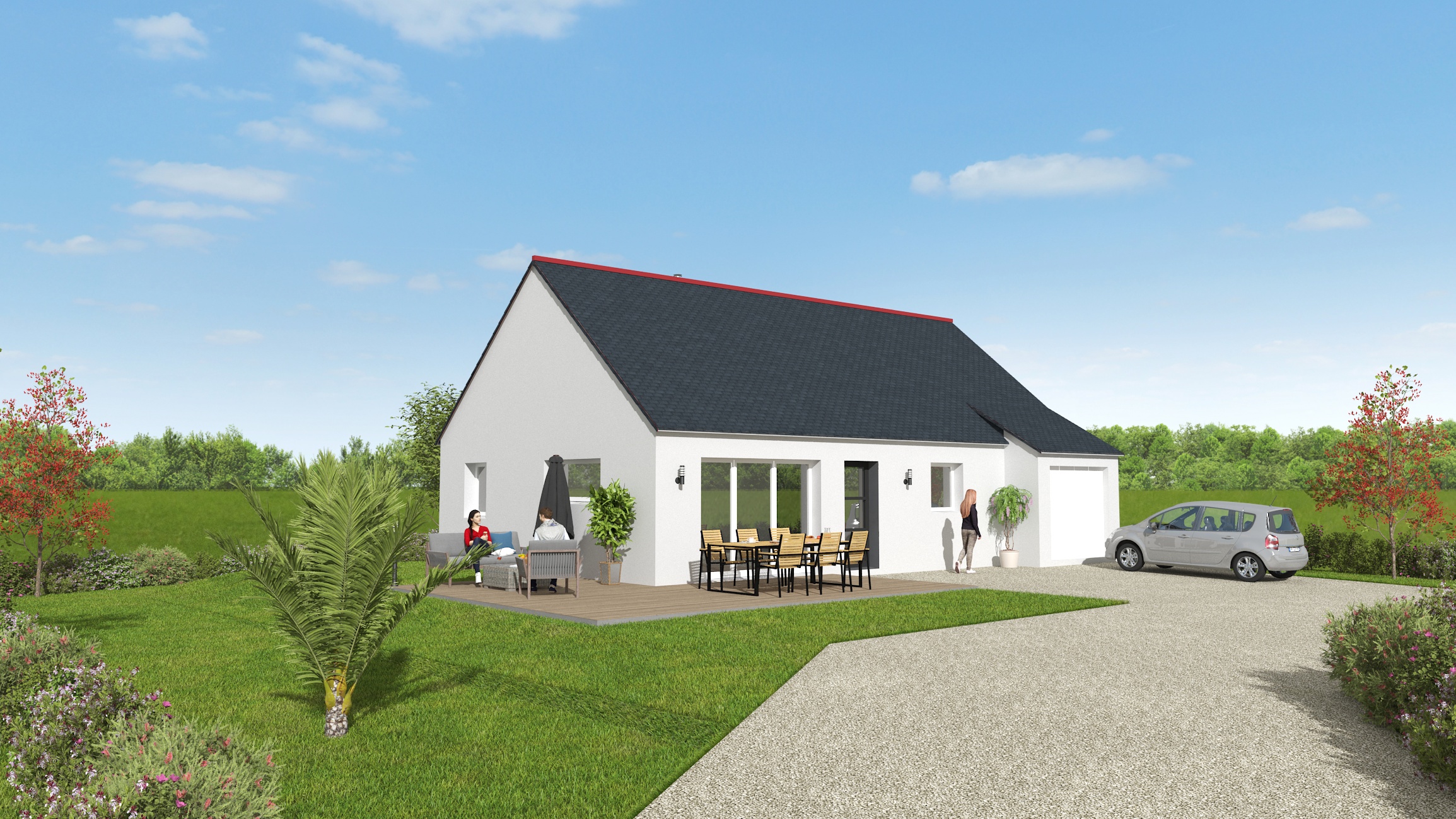 Maison plain pied traditionnelle: MT23