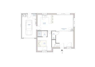 Vue en plan du rez-de-chaussée