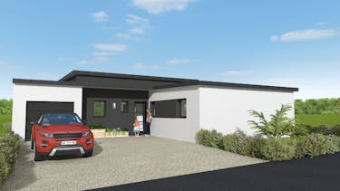 Maison plain pied contemporaine: MC18