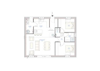 Vue en plan du rez-de-chaussée