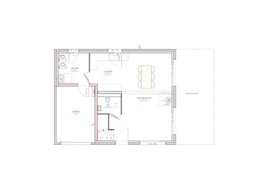 Vue en plan du rez-de-chaussée