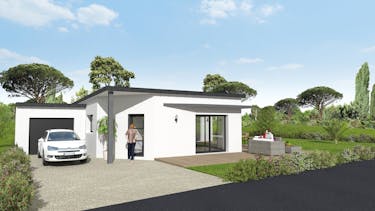 Maison plain pied contemporaine: MC16