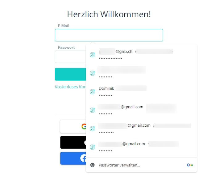 Anmelden leicht gemacht (mit Passwort-Manager)
