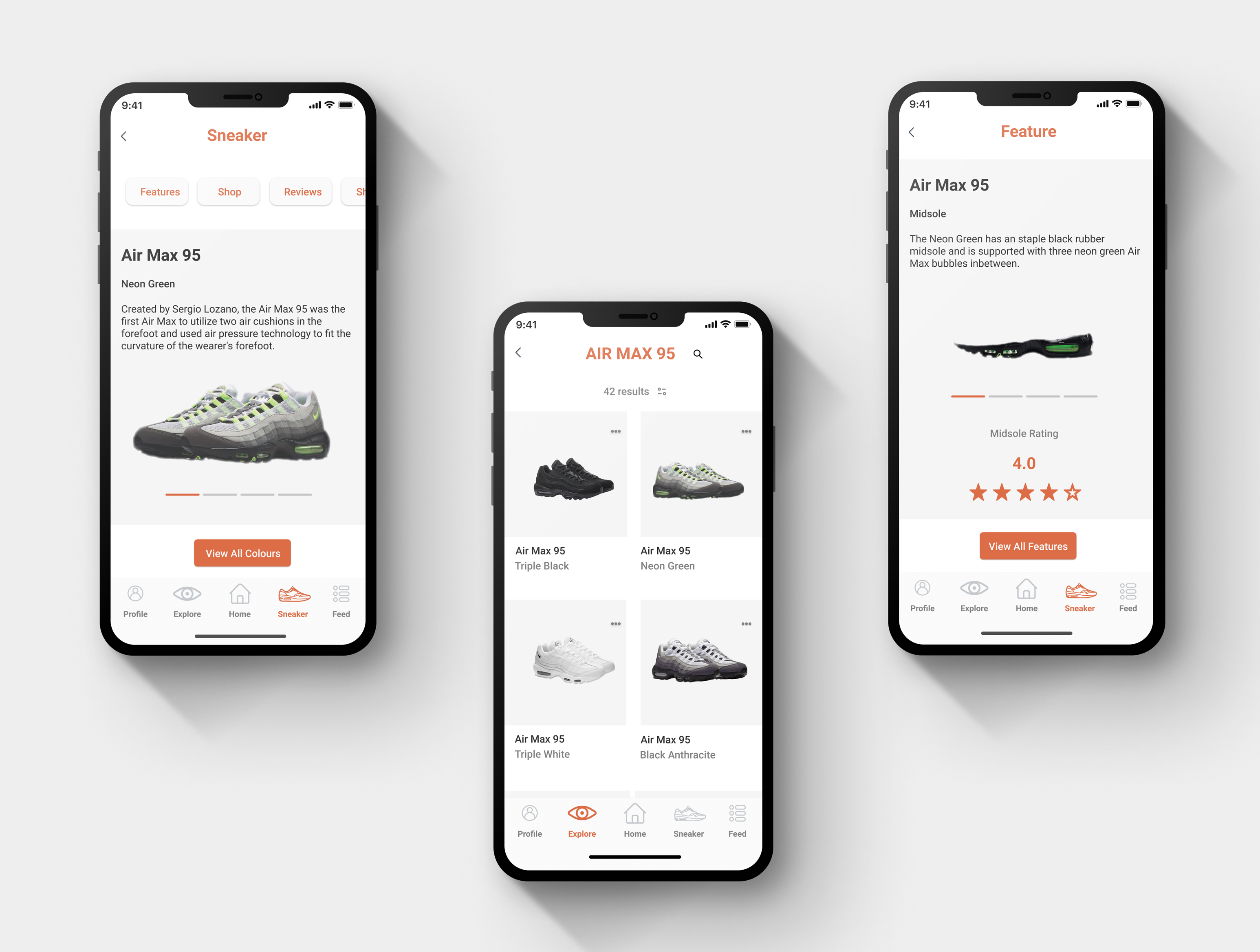 Frames of DOOK Mobile App