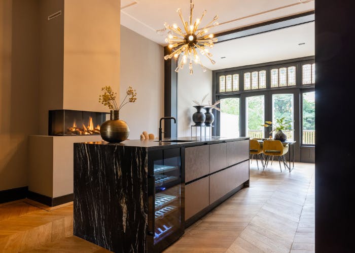 Luxe uitstraling keuken met gashaard