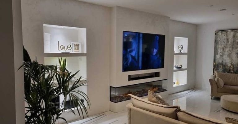 tv boven haard hangen