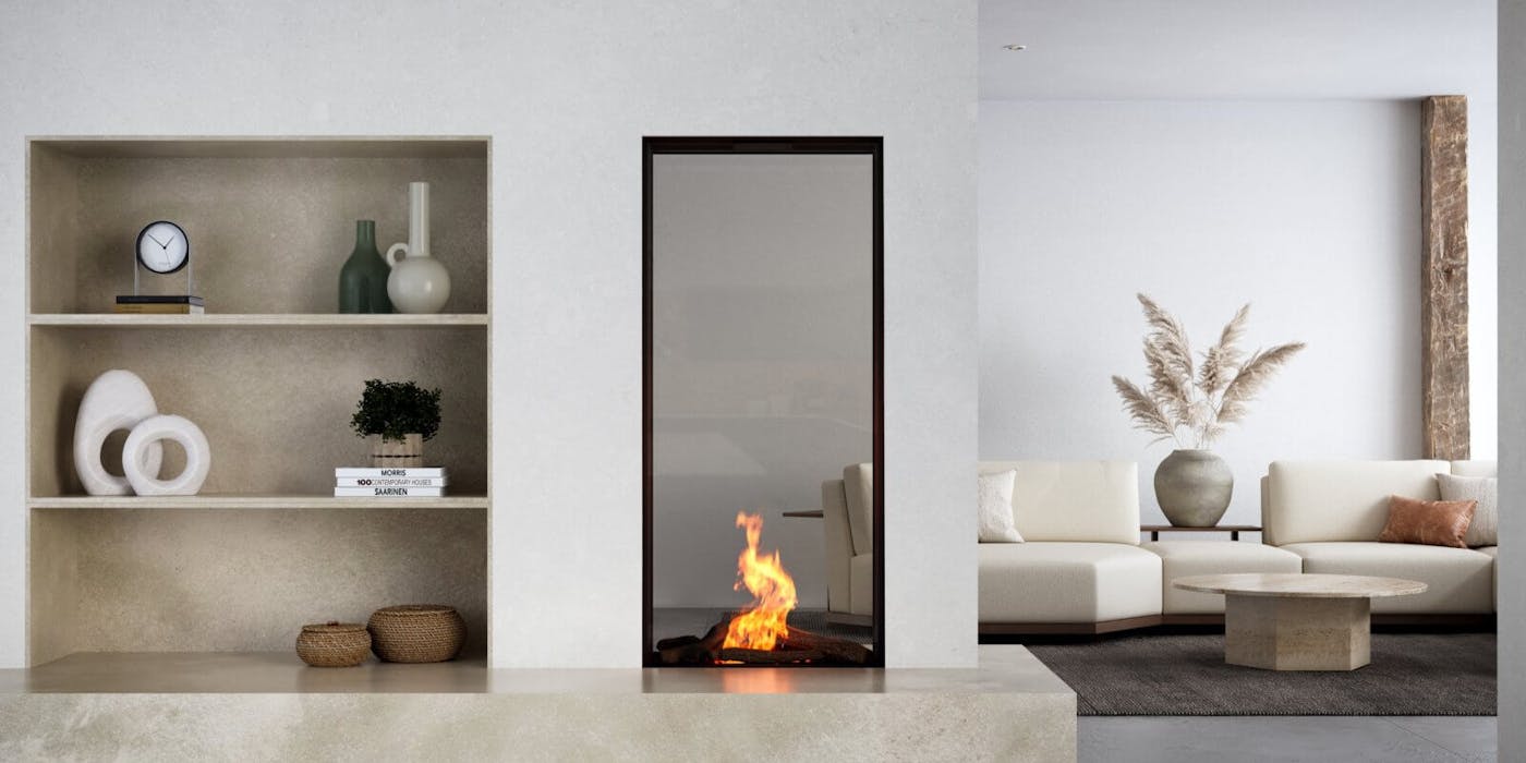 Bio-ethanol haard als roomdivider