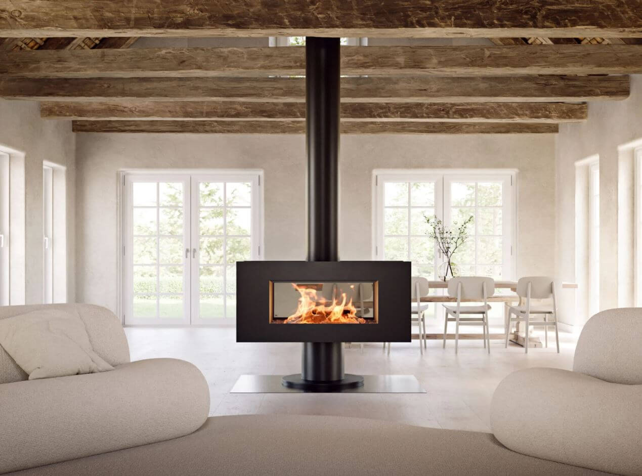 voordelen van een haard als roomdivider