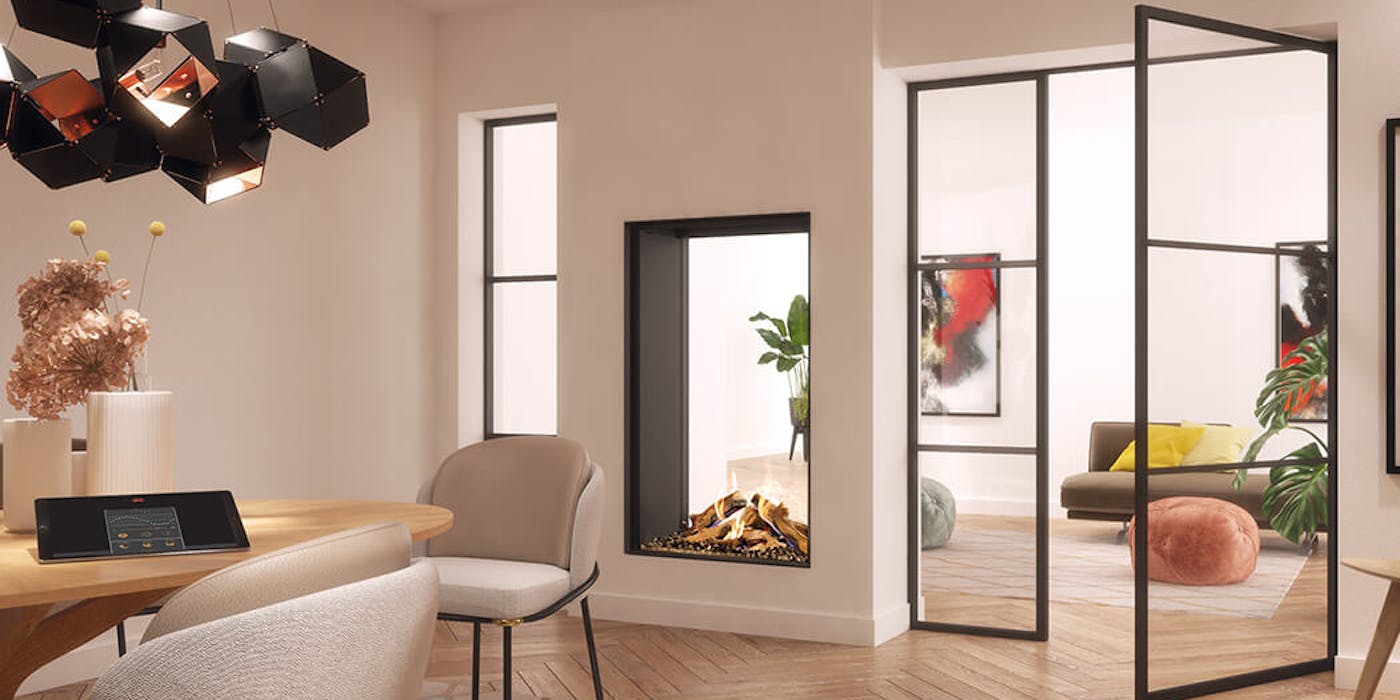 Gashaard als roomdivider