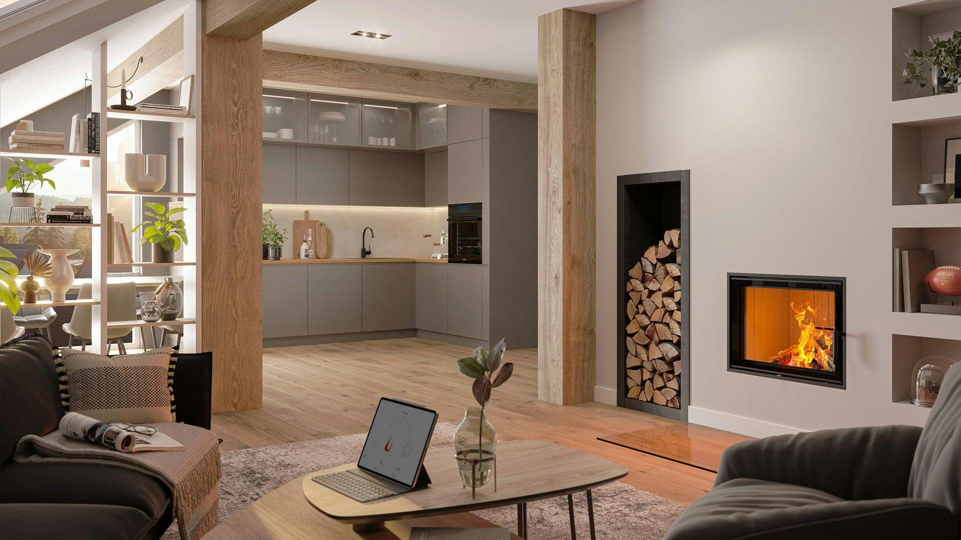 Uw woning verwarmen met een cv-houtkachel