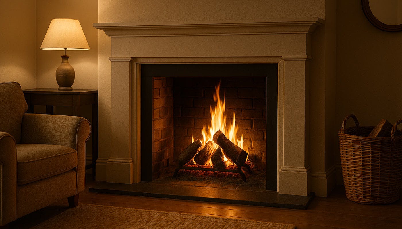 warmte van een openhaard