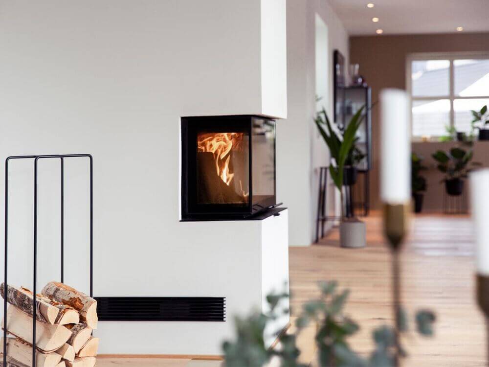 Enthousiast over een haard