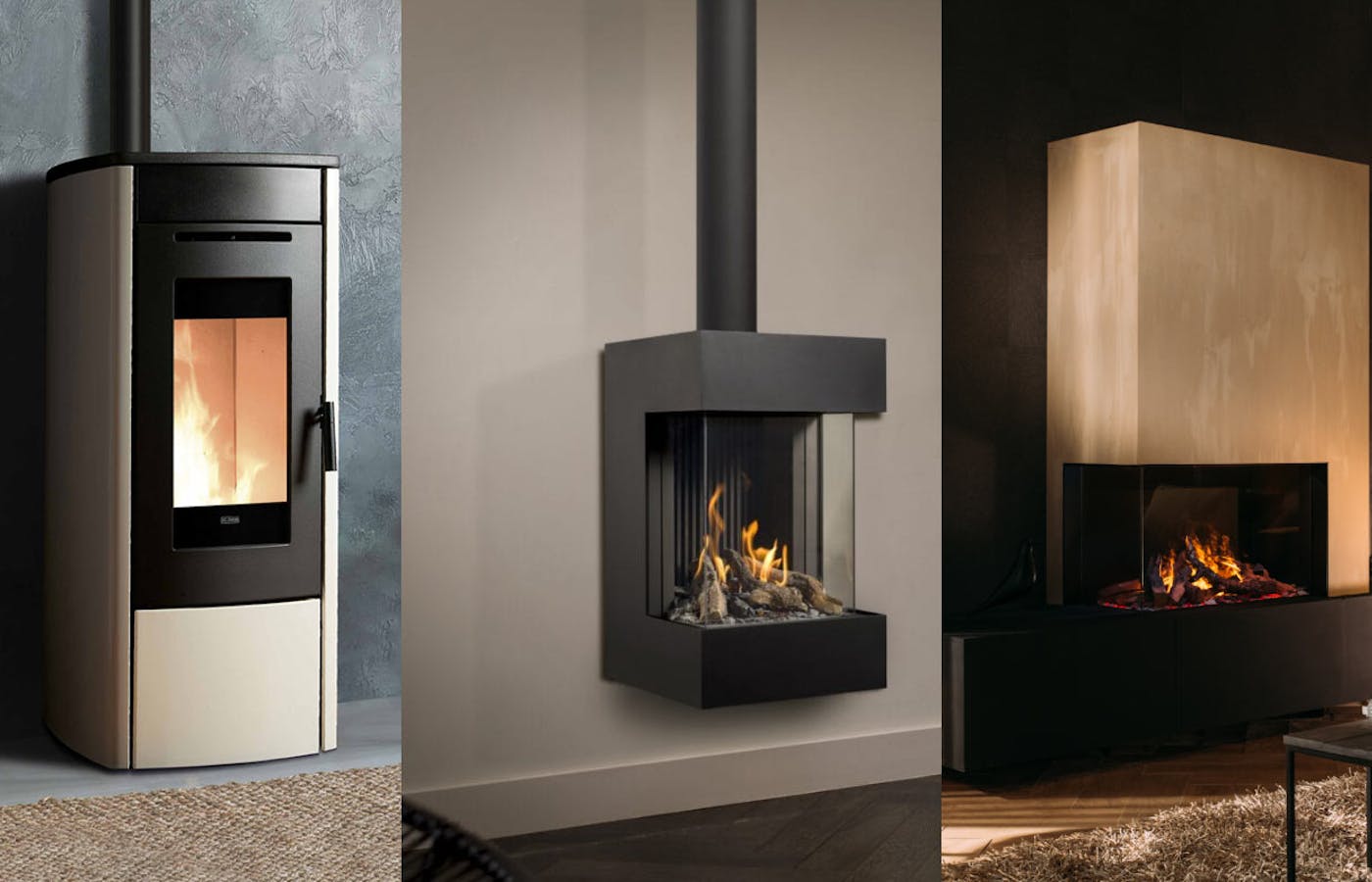 rendement pelletkachels, gashaarden, elektrische haarden