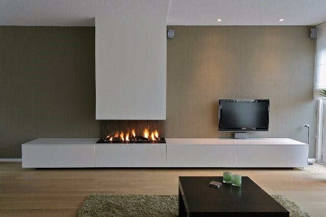 tv meubel met elektrische haard