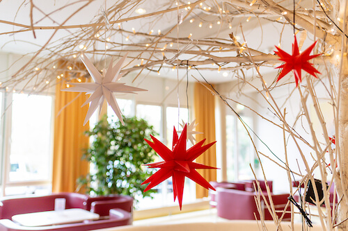 Gebastelte Weihnachtssterne