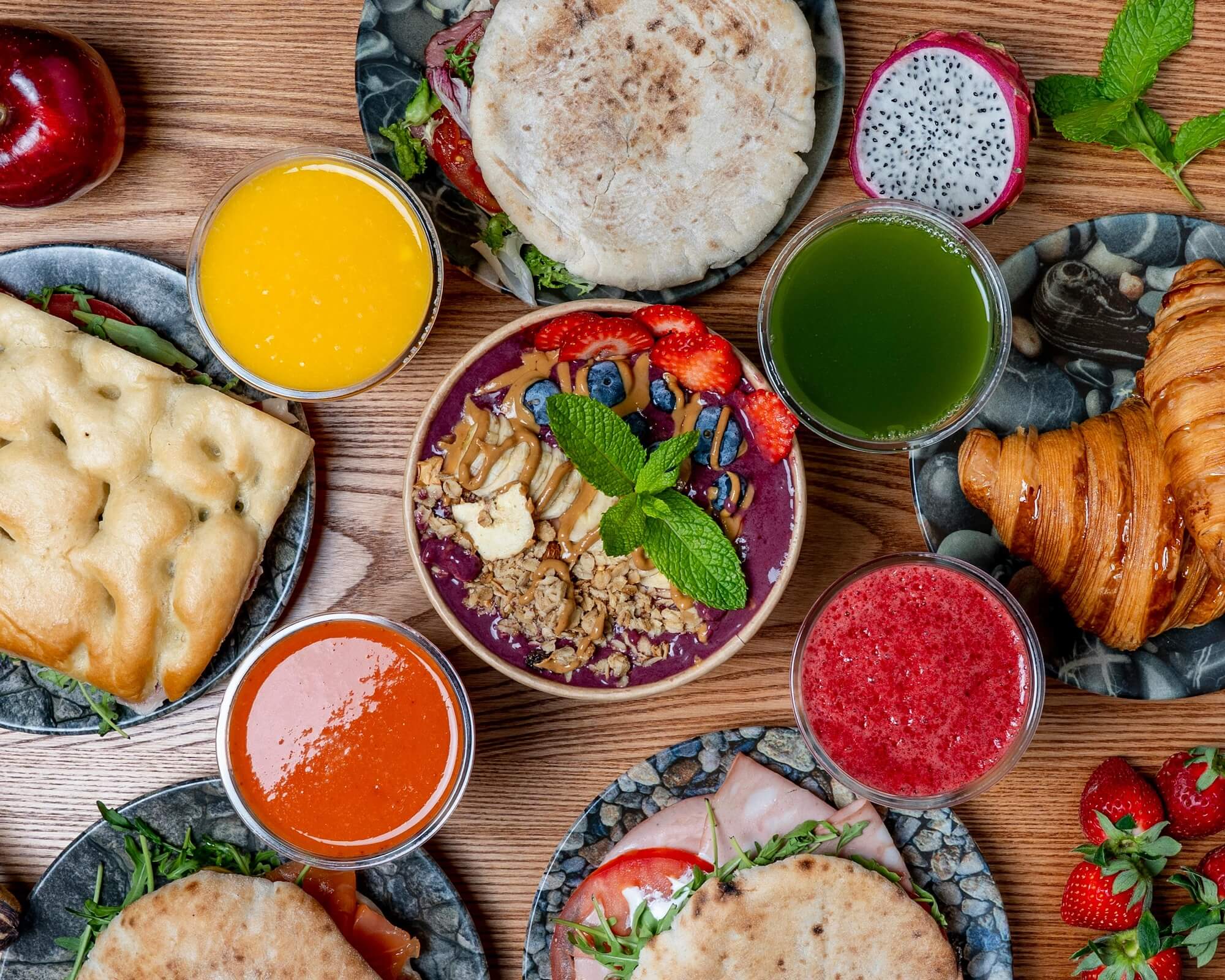 Esstsich voller gesunder Lebensmittel