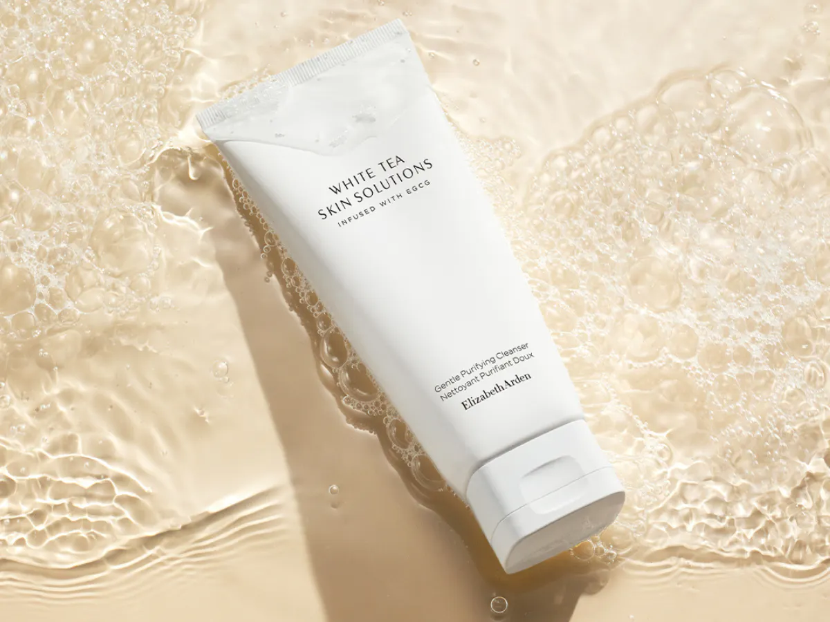 elizabeth arden, cleanser, egcg, white tea, skin care