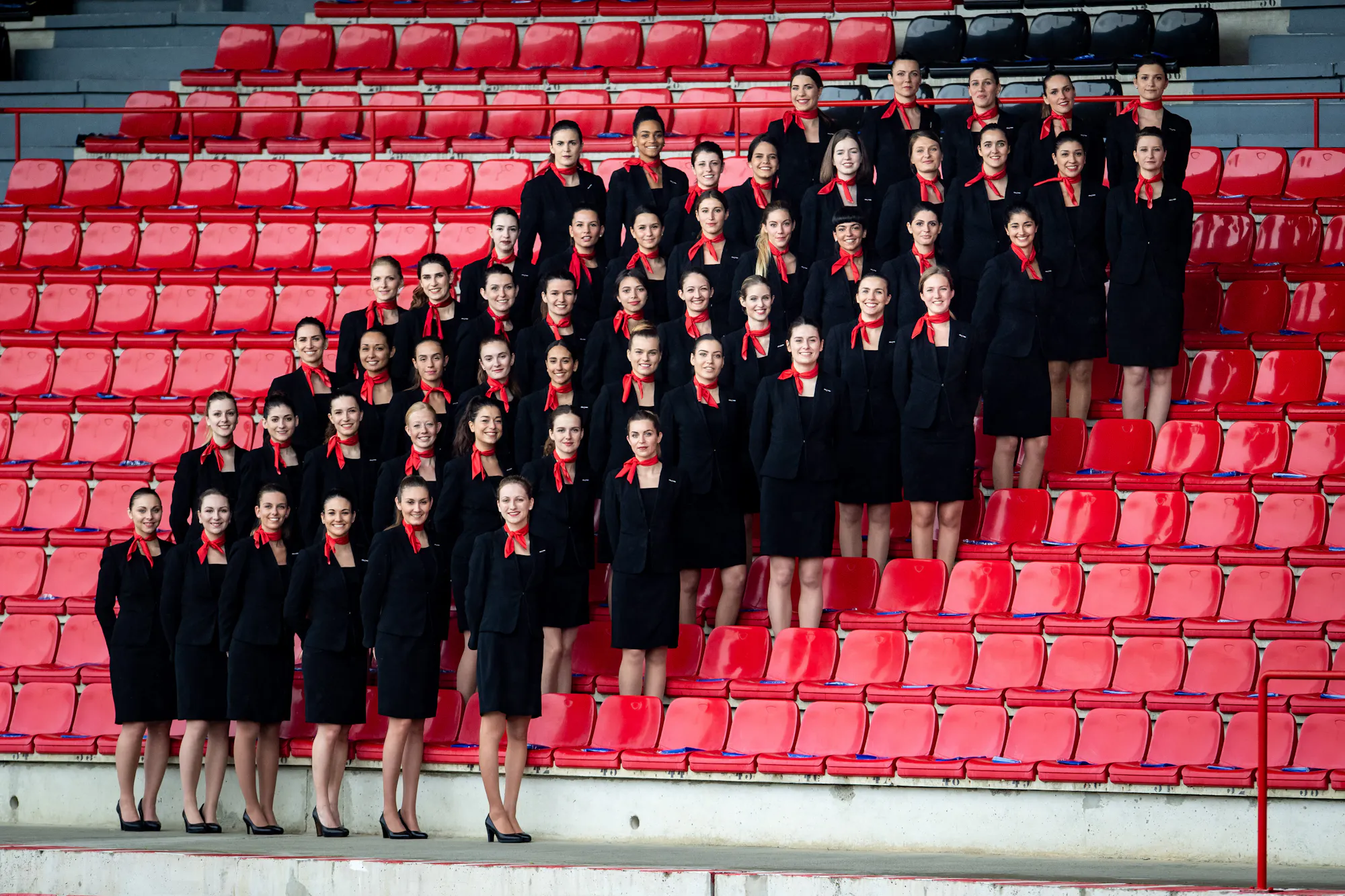 Équipe d’Hôtesses VIP pour l'accueil des invités en loge VIP au stade toulousain