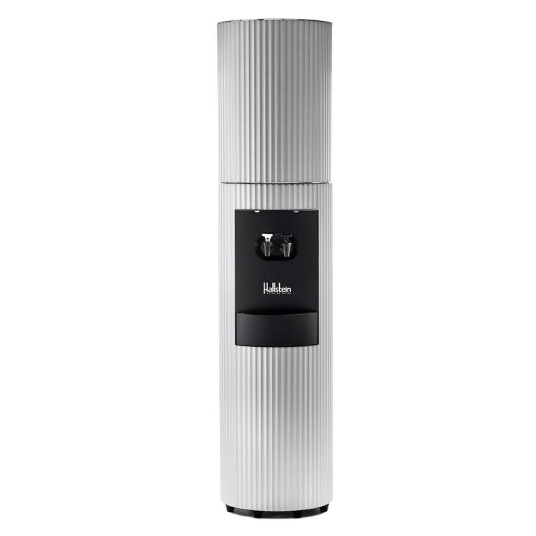 シルバーウォーターポット Aquaverve Celsius Tall Dispenser (Brushed Aluminum) - Hallstein Water