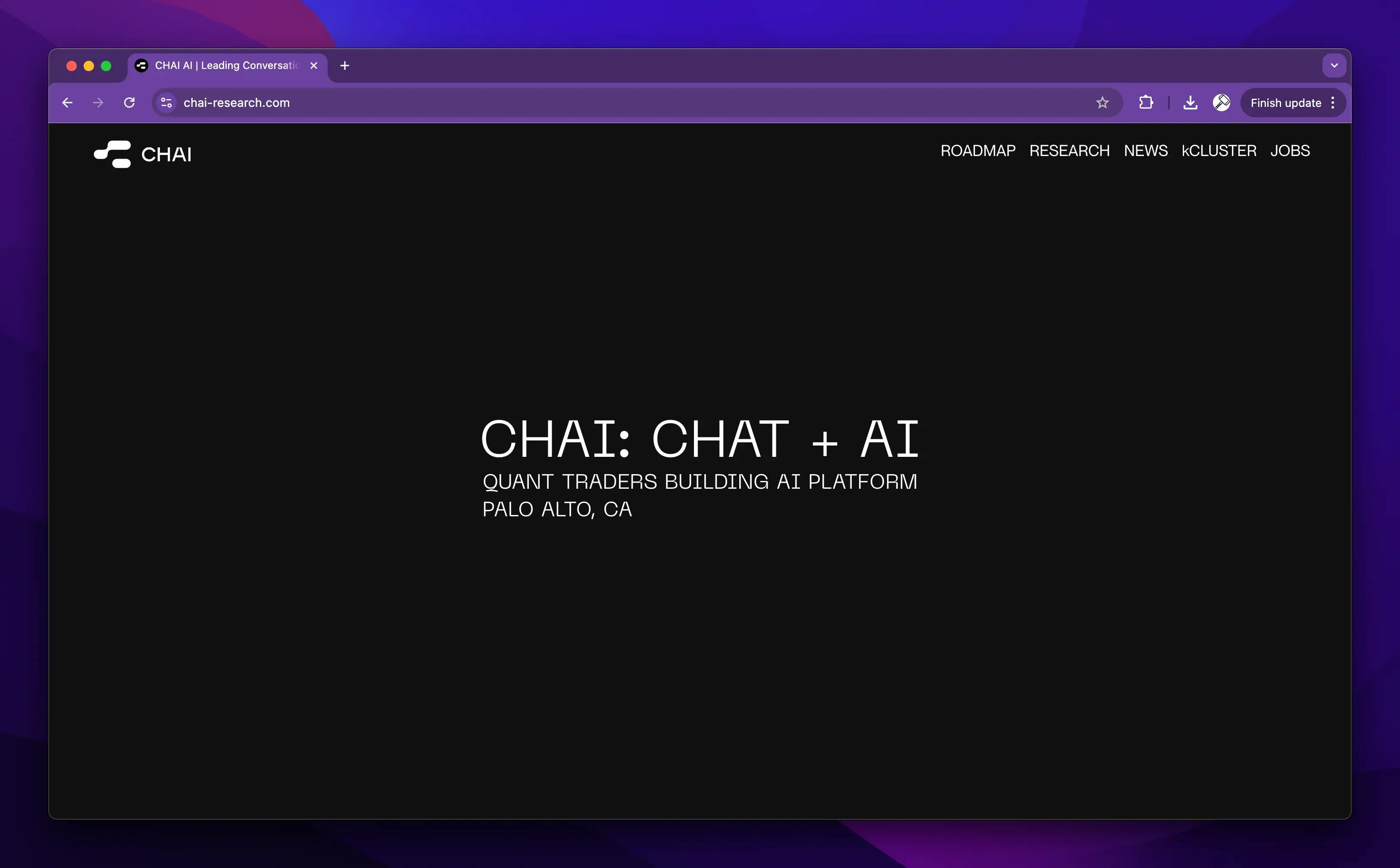 Chai's website
