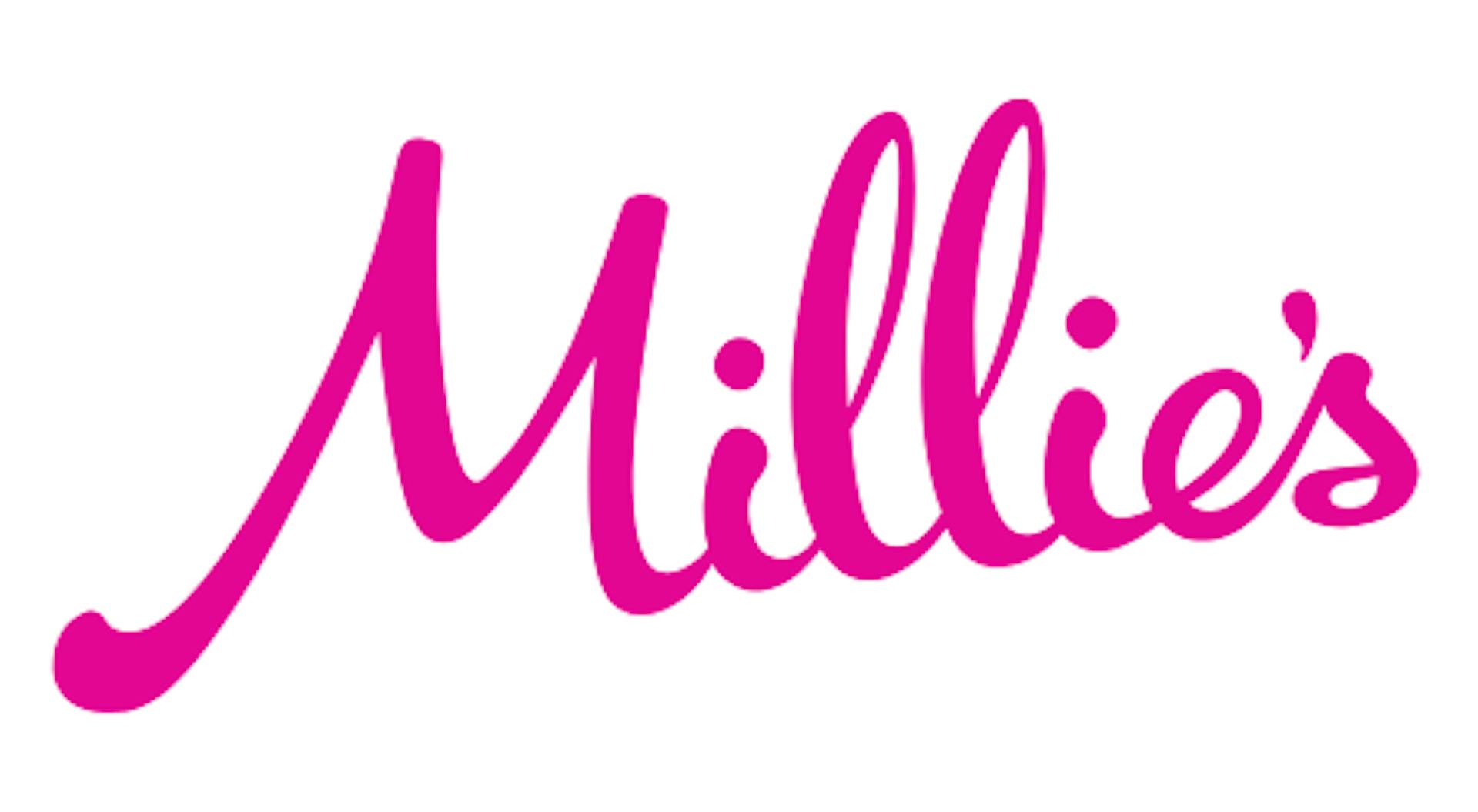 The logo of Millie's Cookies