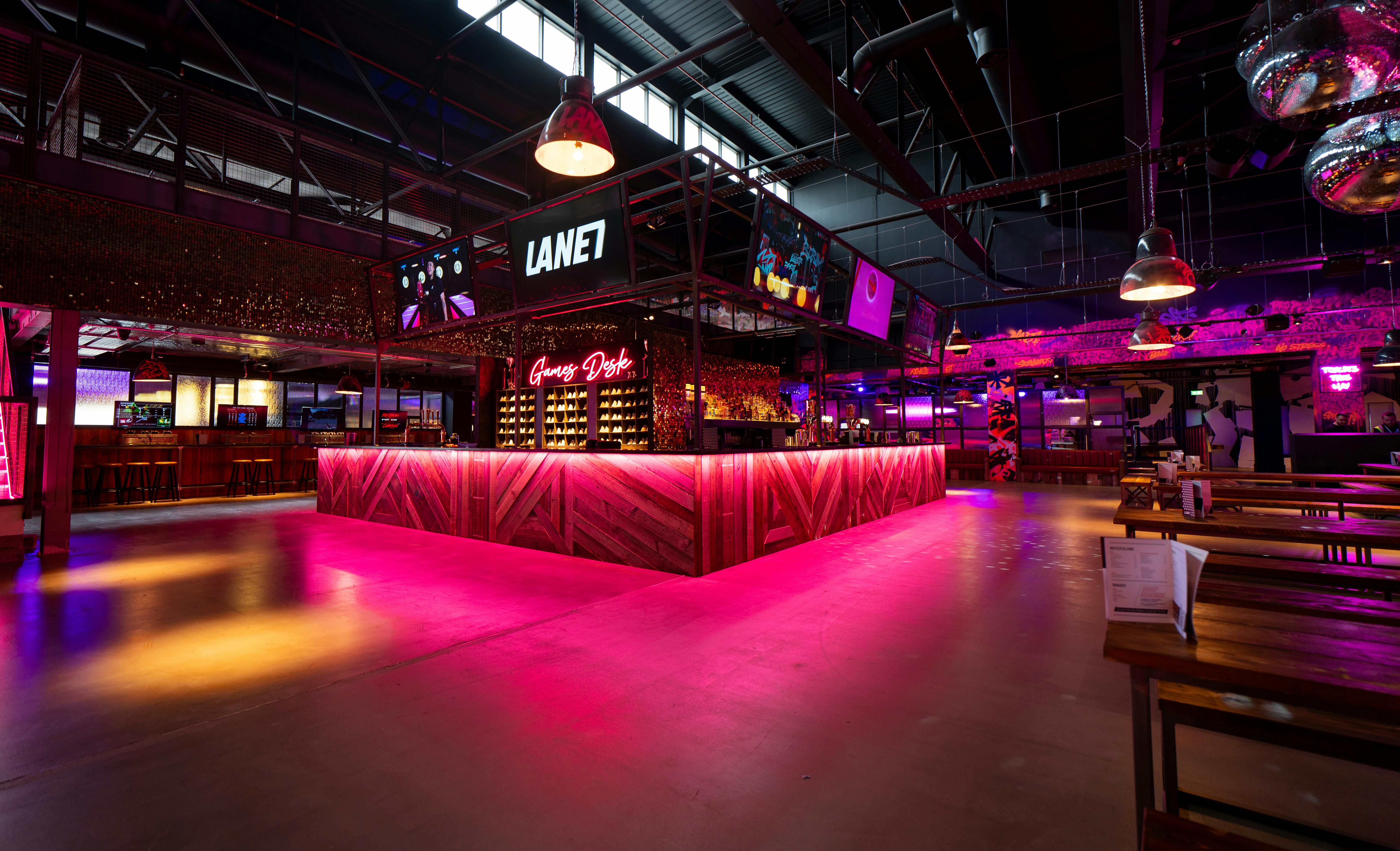 Image of the inside of Lane7 in Birmingham, Bullring