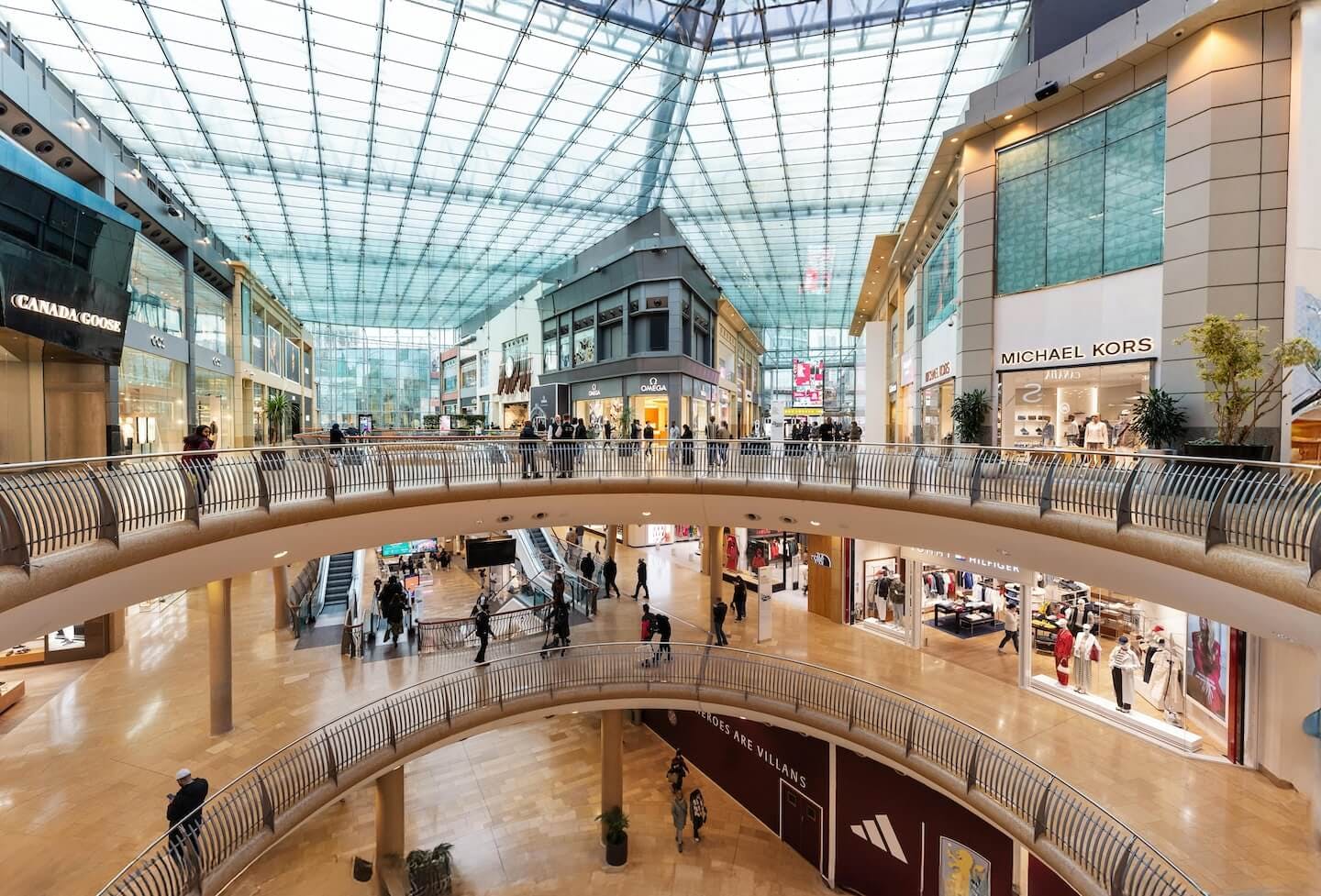 An image of Bullring's shopping centre.