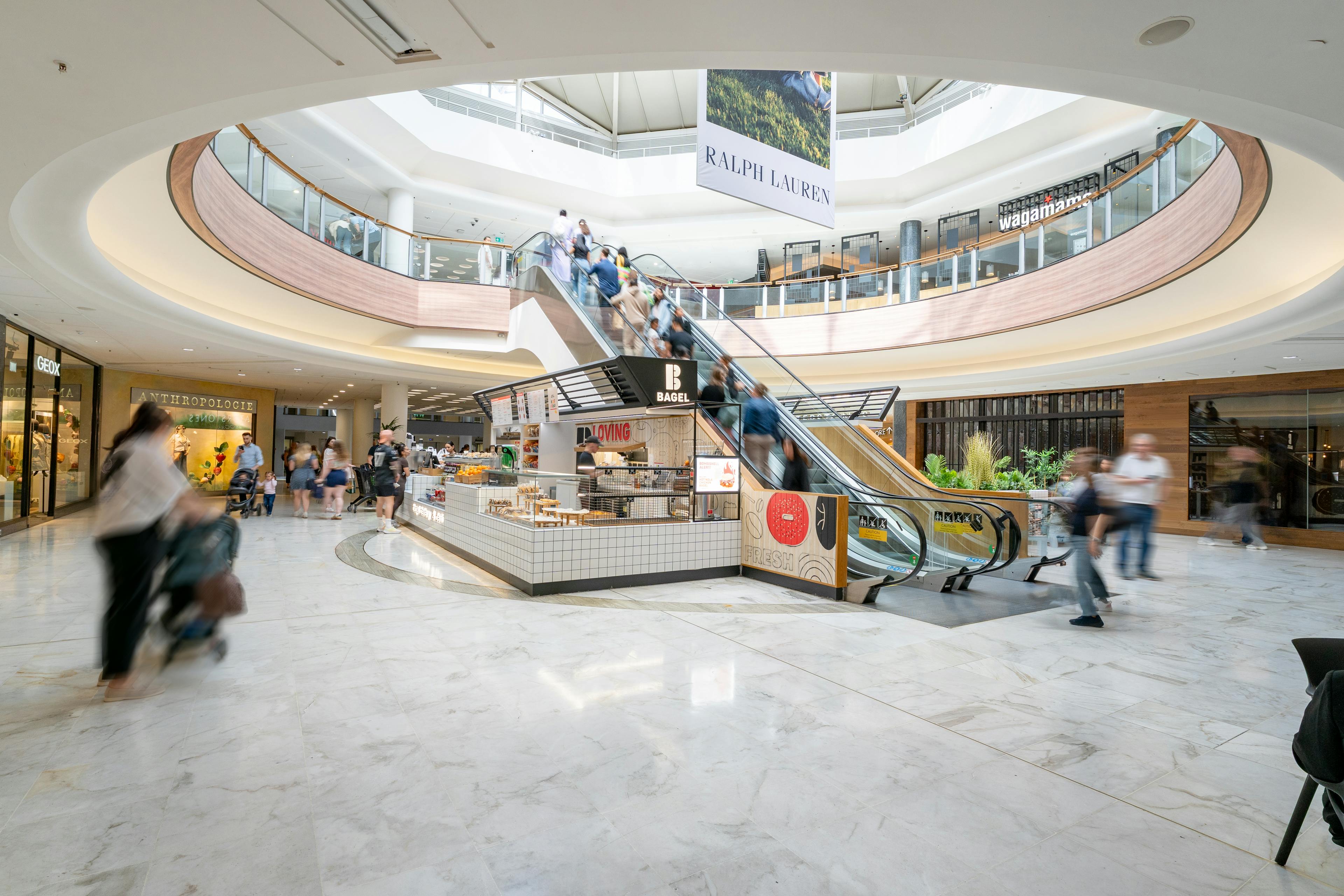 an image of brent cross from the inside