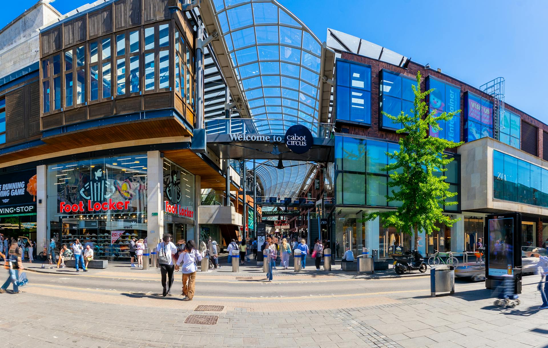 an image of cabot circus from the outside