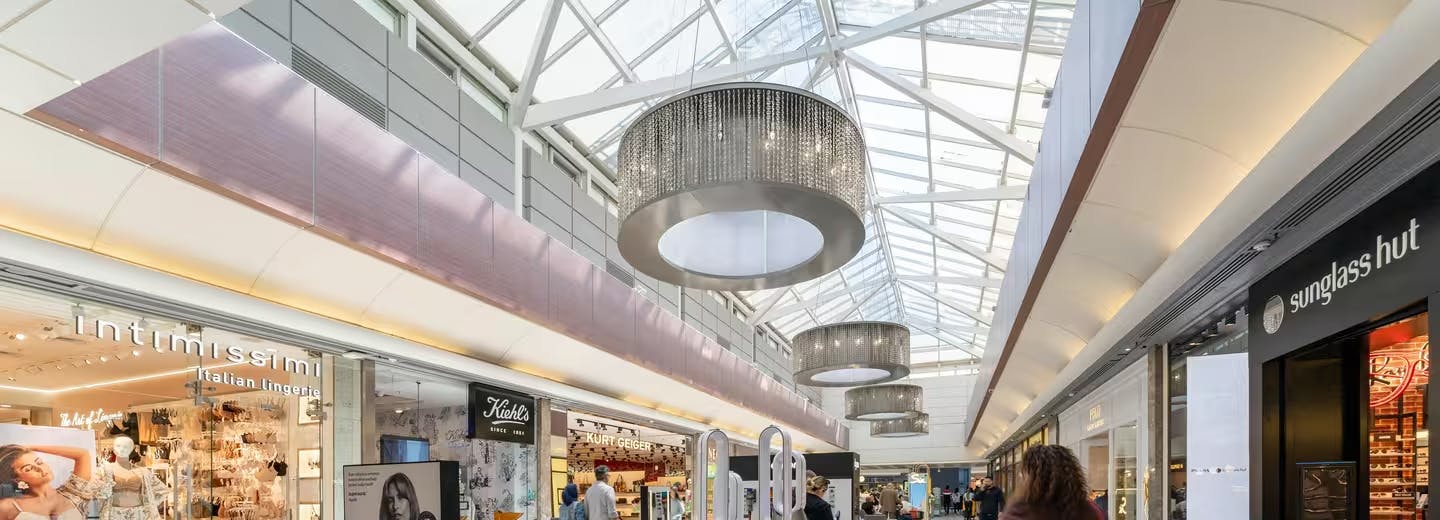 an image of brent cross from the inside