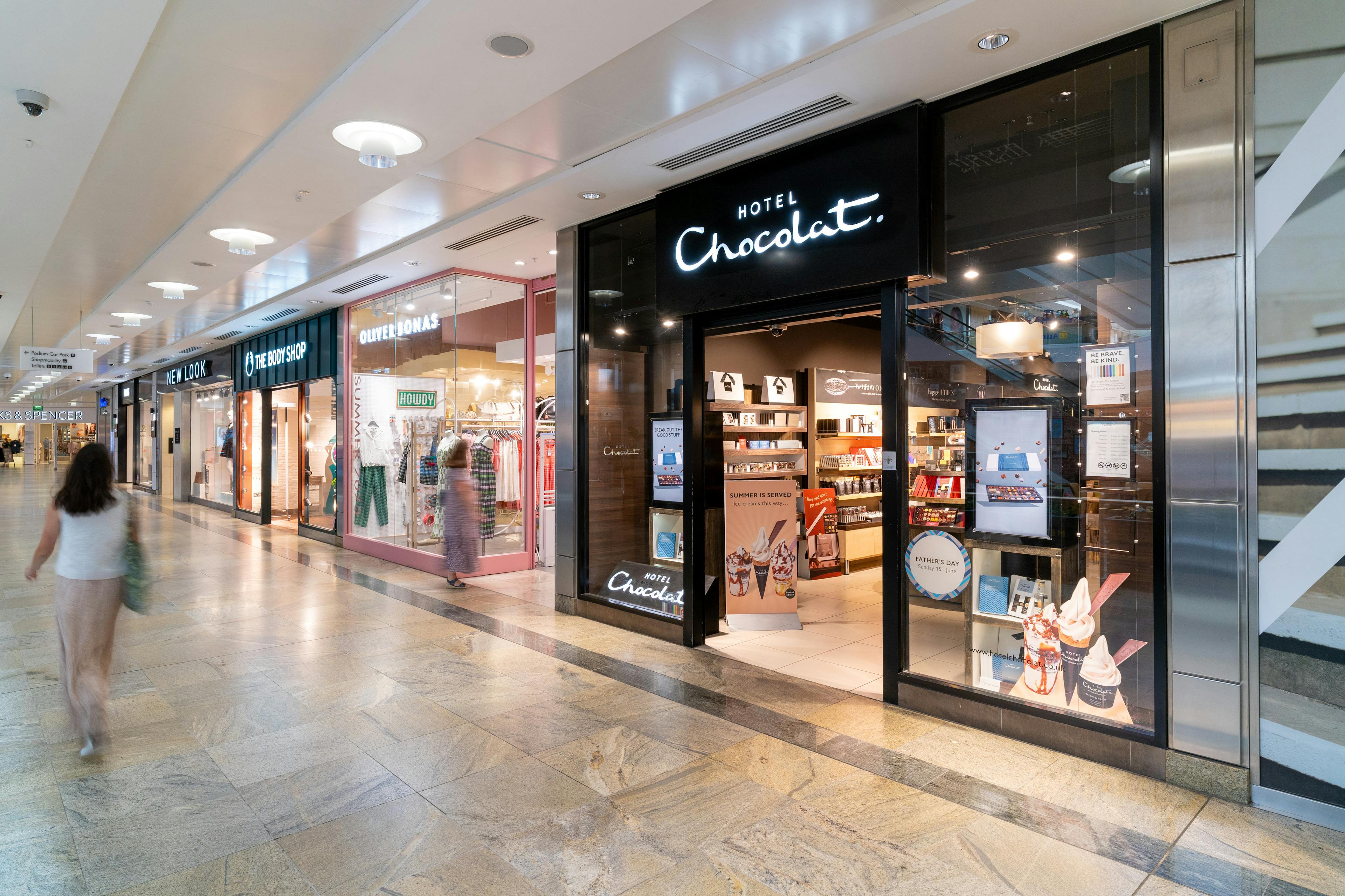 Hotel Chocolat Storefront Westquay
