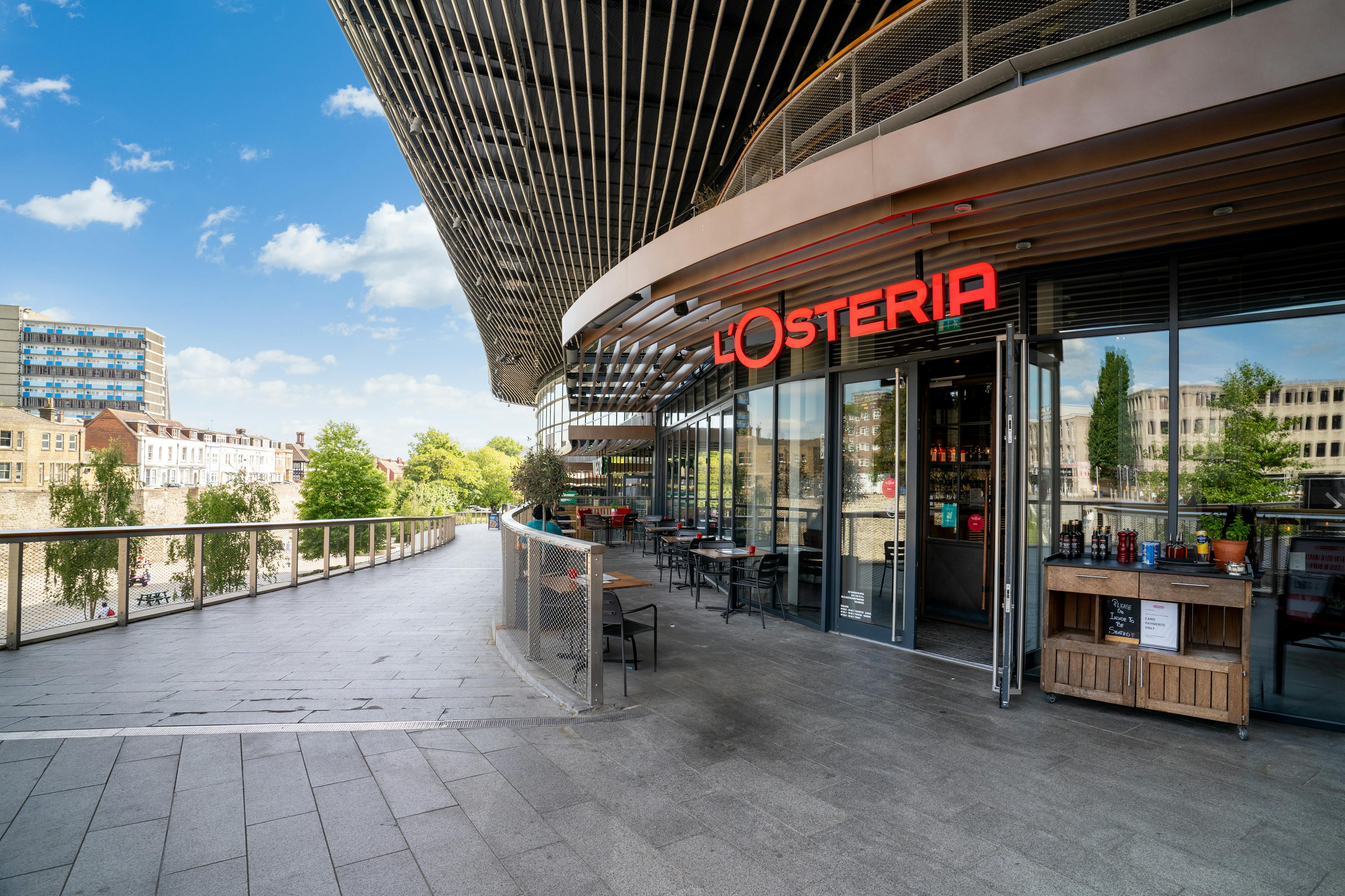 L'Osteria Storefront at Westquay