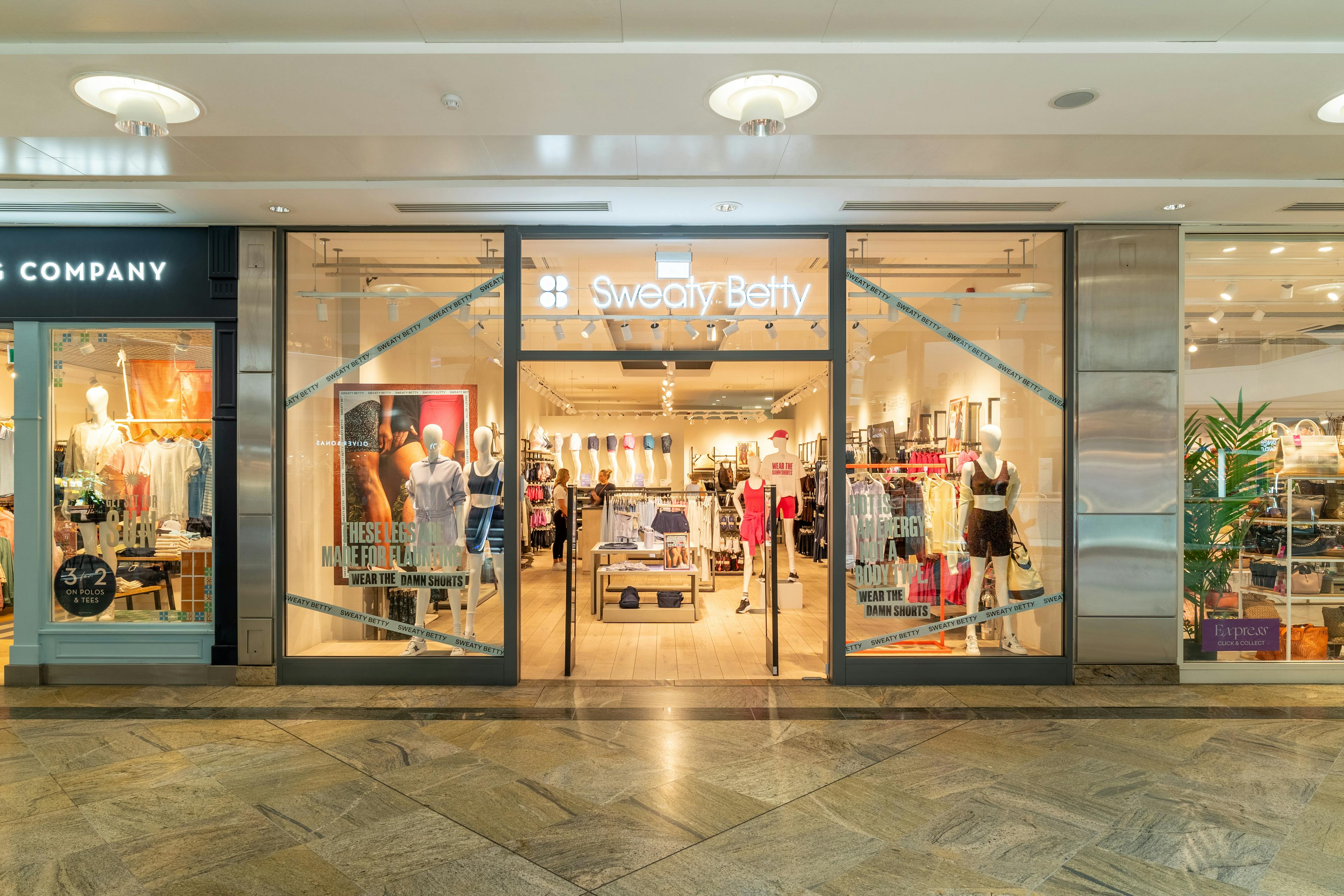 Sweaty Betty Storefront Westquay