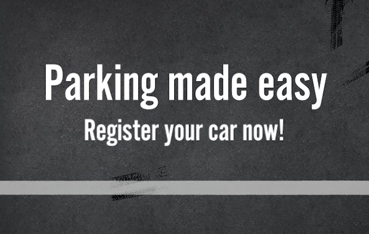 car park poster with text