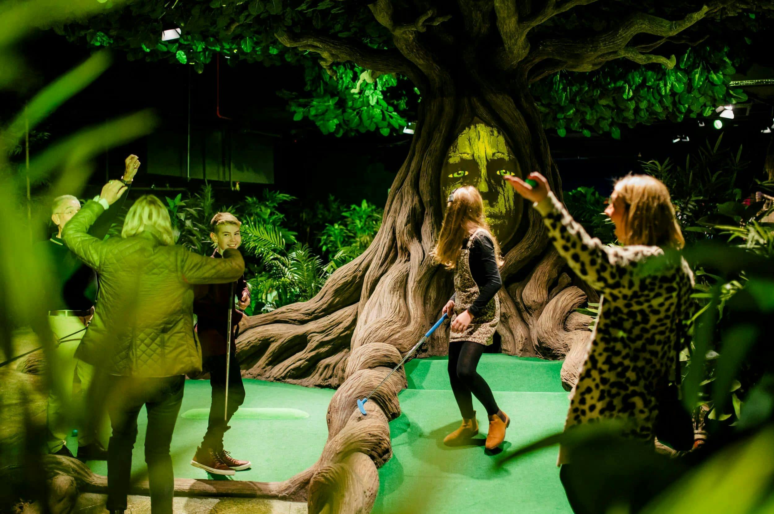 An image of treetop golf at Birmingham in Bullring.