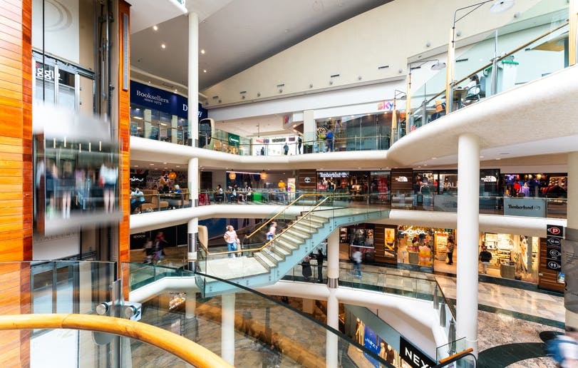 inside of Dundrum Town