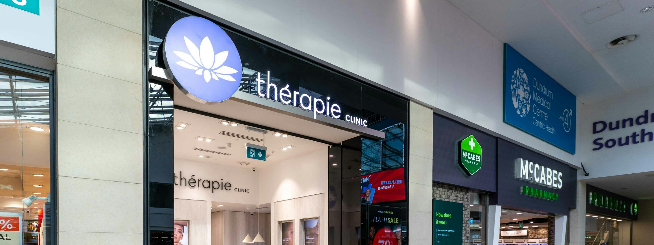 Thérapie Clinic in Dublin, Dundrum Town Centre