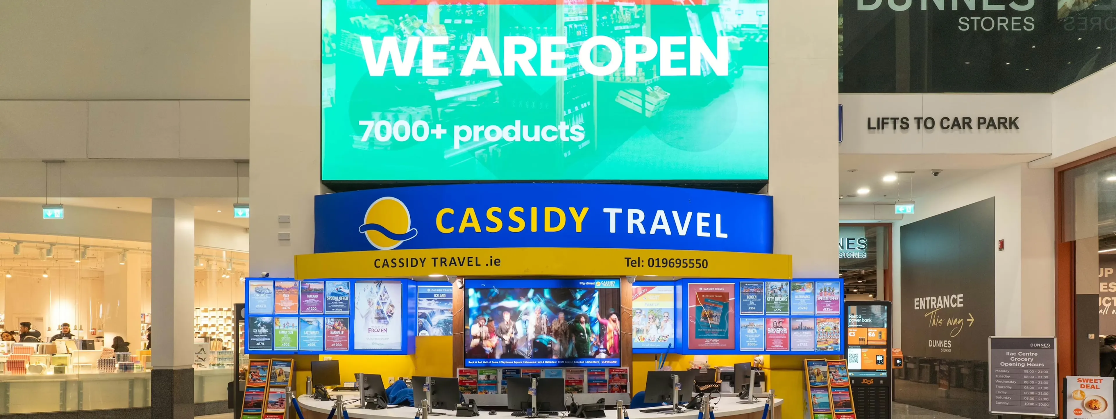 Cassidy Travel in Dublin | The Ilac Shopping Centre