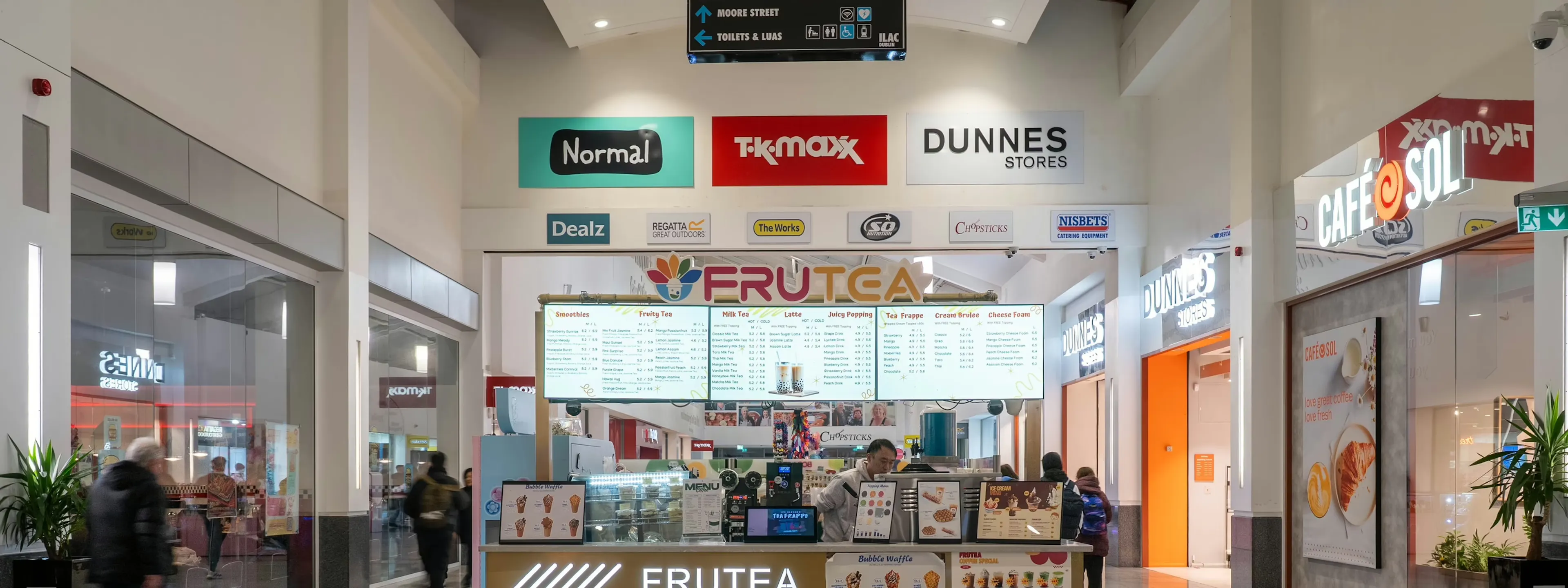 Frutea in Dublin | The Ilac Shopping Centre