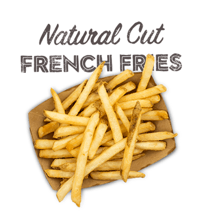 Natural Cut French Fries - Premium skin-on french cut fries.