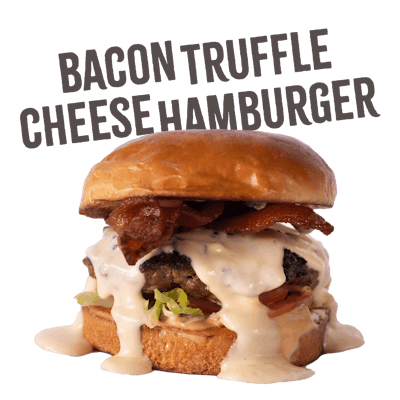 Bacon Truffle Cheese HankBurger - EVERYDAY
HankBurger with bacon and truffle cheese sauce