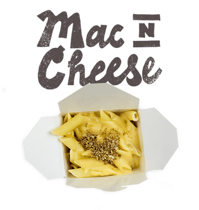 Mac n Cheese - Penne pasta with white truffle cheese cream sauce.
