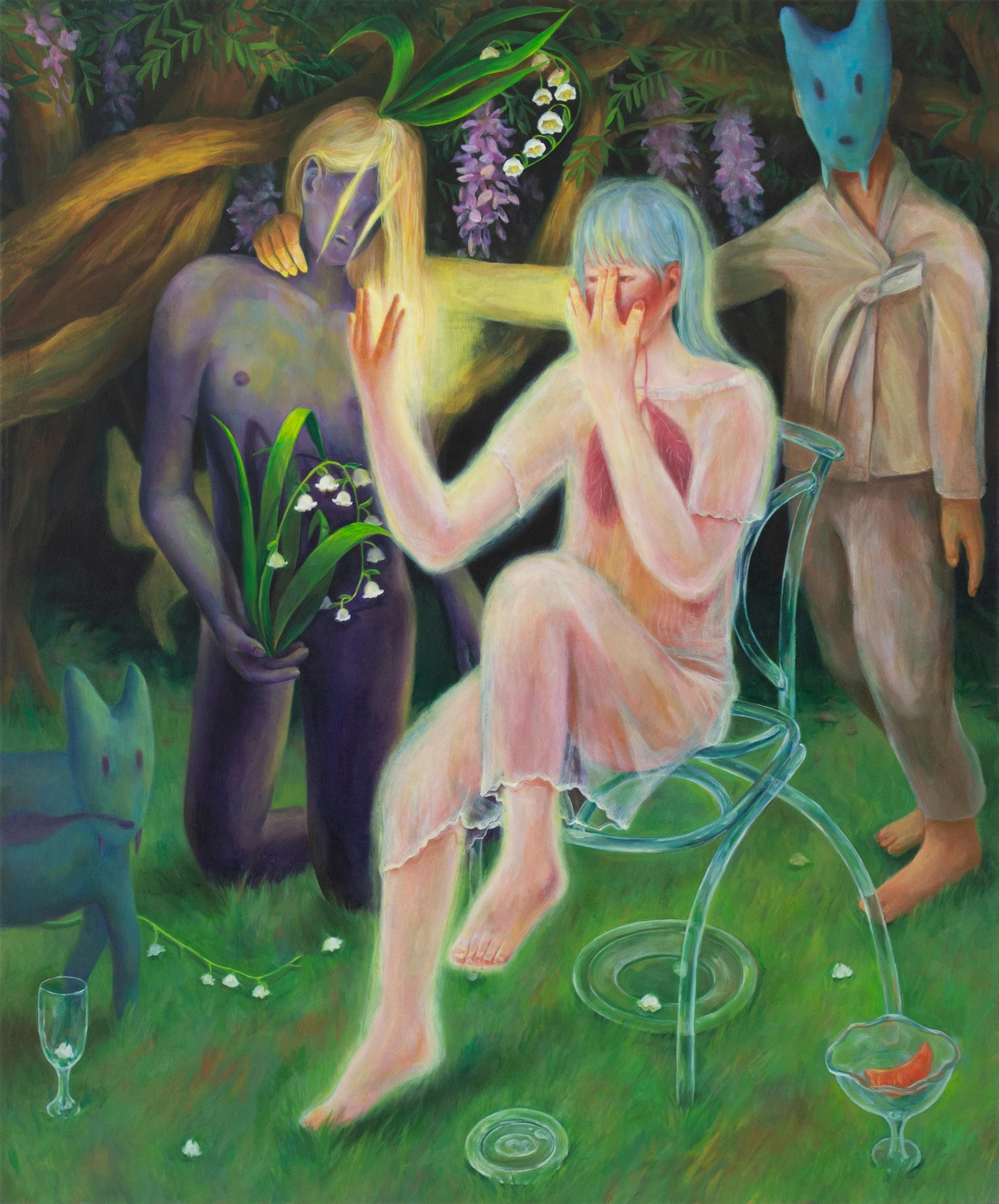 Return To Happiness, Oil on canvas, 140 x 130cm
