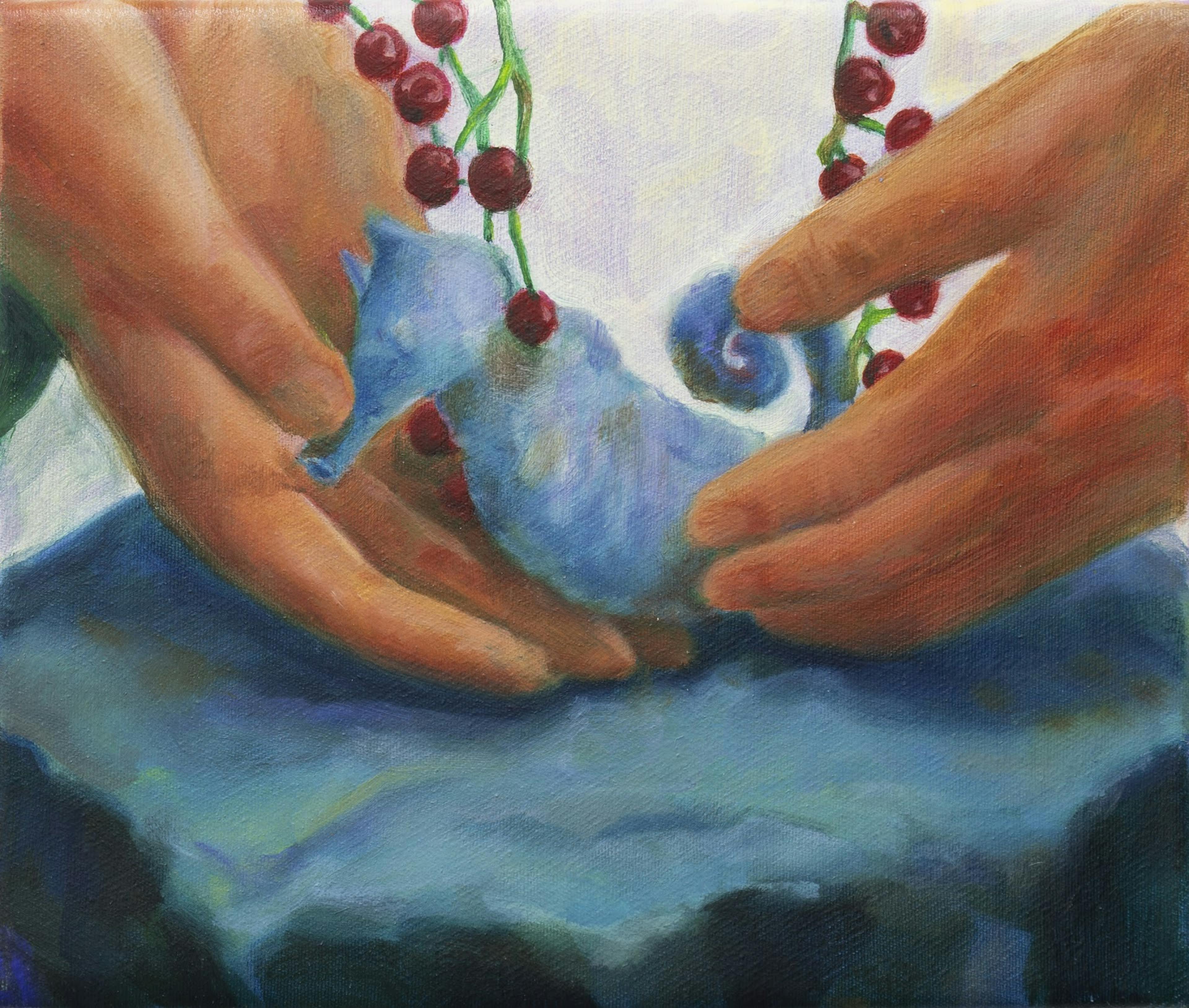 Candid Memories, oil on canvas, 24 x 28 cm
