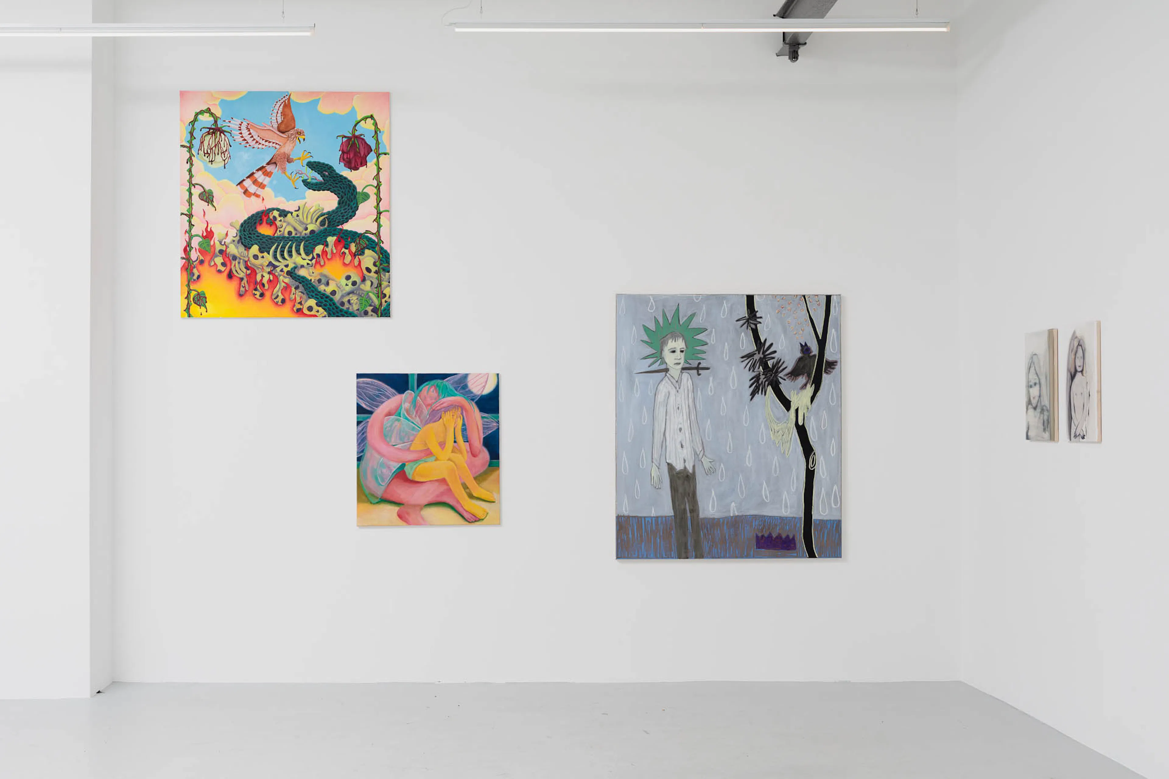 Exhibition view of I ALLIED WITH YOURS, Neu Workshop, Munich DE, 04.– 17.06.2022