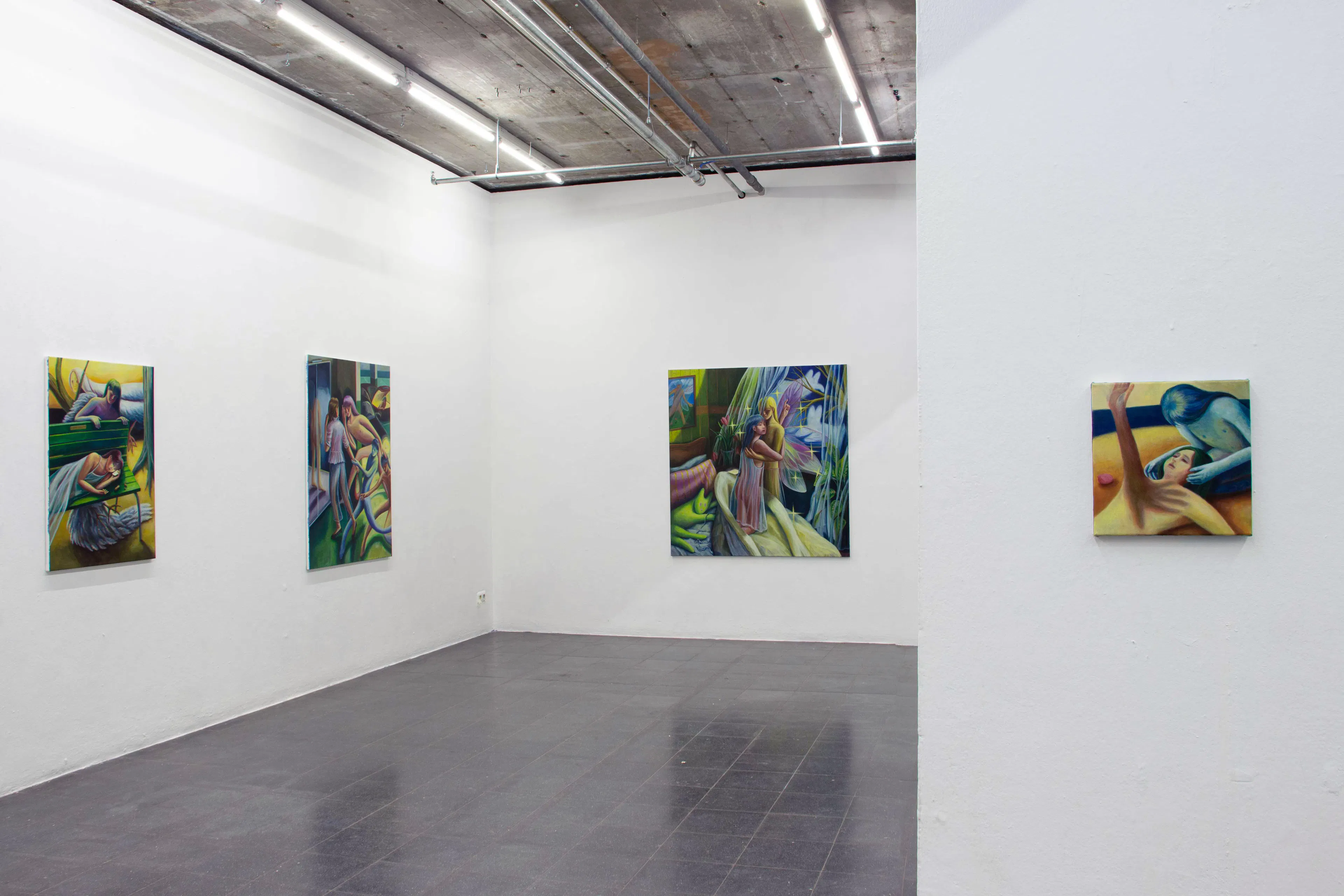 Exhibition view of Did The Wings Sing?, AkademieGalerie, 17.07 - 30.07.2025