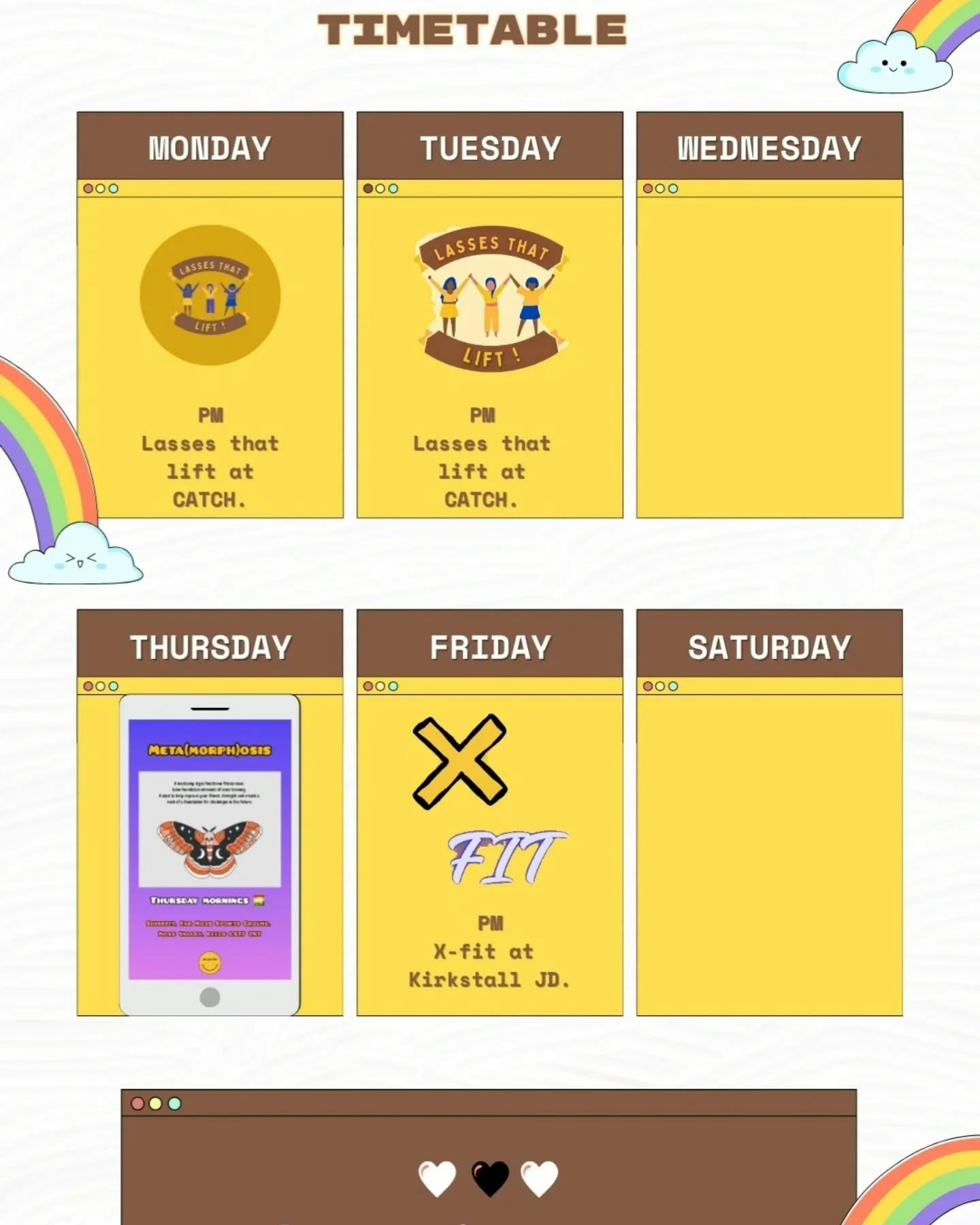 Class timetable