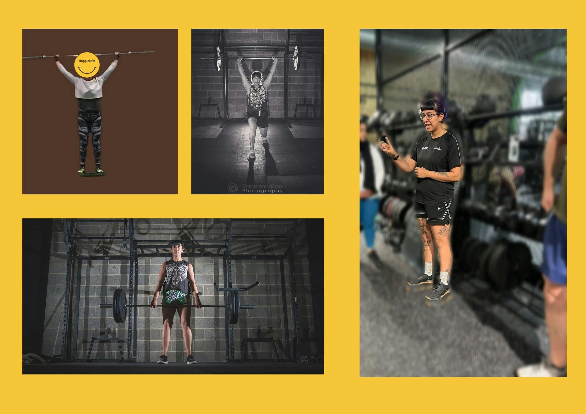 Some photos of me coaching and lifting weights