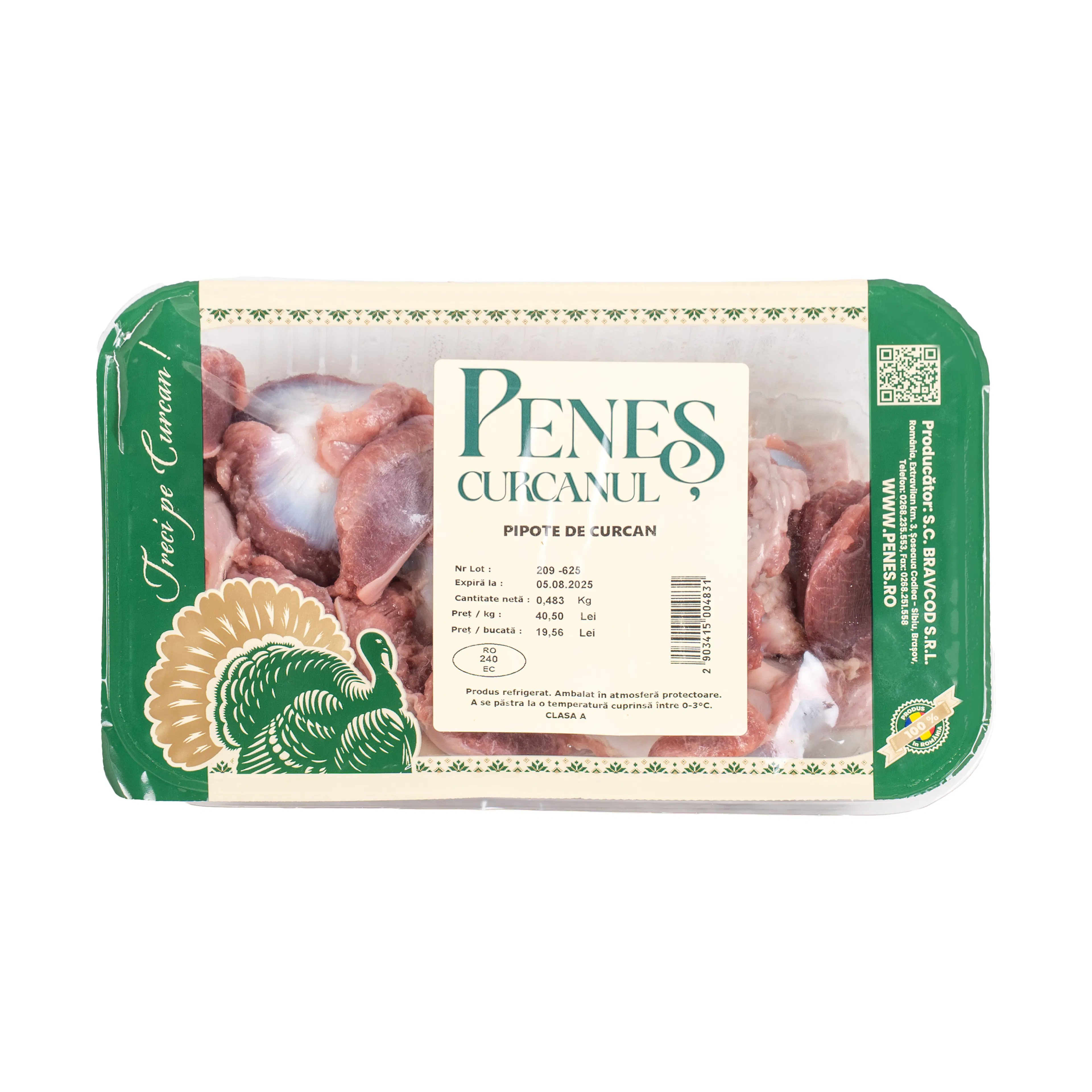 Pipote de curcan, refrigerate