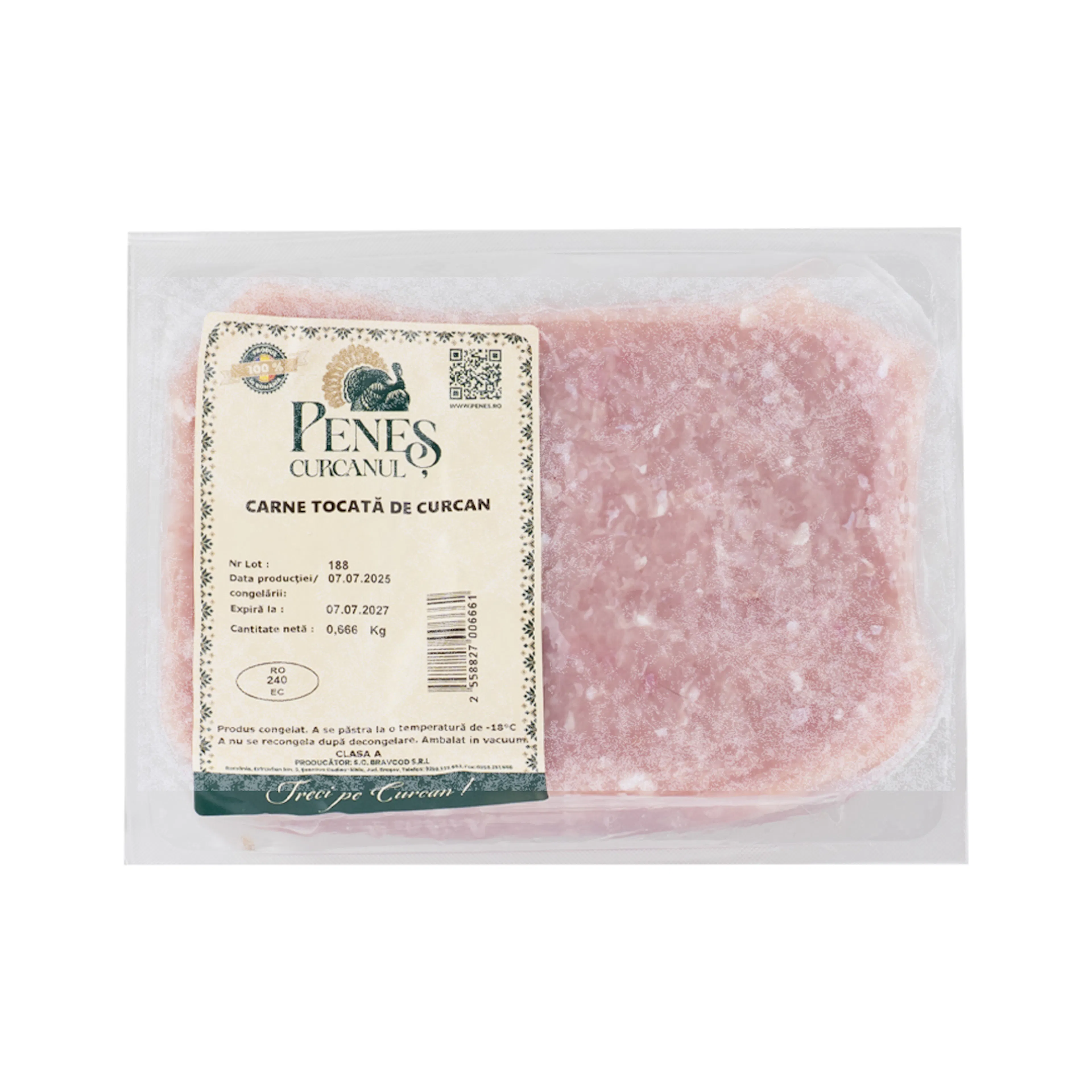 CONGELAT-CARNE TOCATĂ DE CURCAN